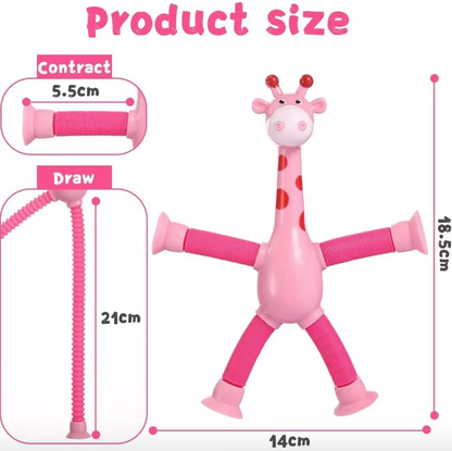 Suction Telescopic Giraffe Set 4 pcs – Fun, Stretchy, and Stress-Free!