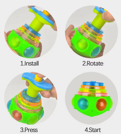 Flashing Spinning Top with Music – A Dazzling Light-Up Toy for Endless Fun!