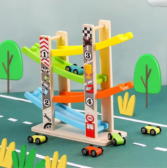 Ramp Racing Car Set - Thrill-Packed Fun with Montessori Learning