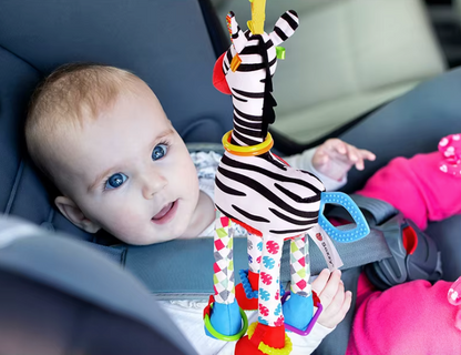 Multi-activity Giraffe & Zebra Rattles – A Gentle Delight for Little Hands!