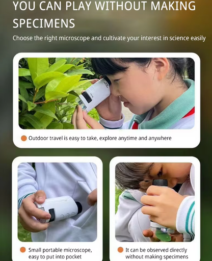 Pocket Microscope: Ignite Curiosity Anytime, Anywhere!