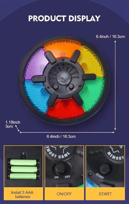 Electronic Memory Game – Light, Sound & Brainpower Fun!