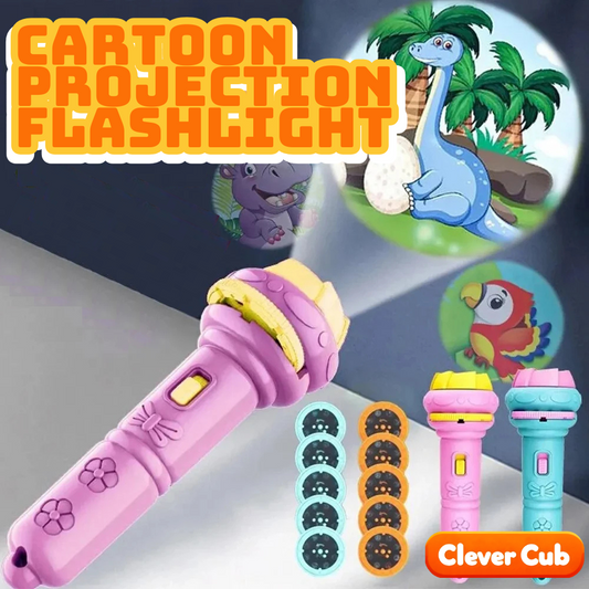 Cartoon Projection Flashlight: Ignite Imagination & Learning!