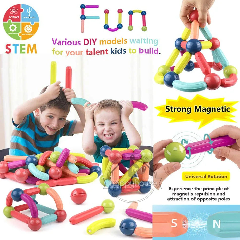 Magnetic Building Sticks – Unlock Creativity and Ignite Learning!