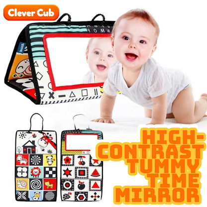 High-Contrast Tummy Time Mirror - where fun meets foundational learning!