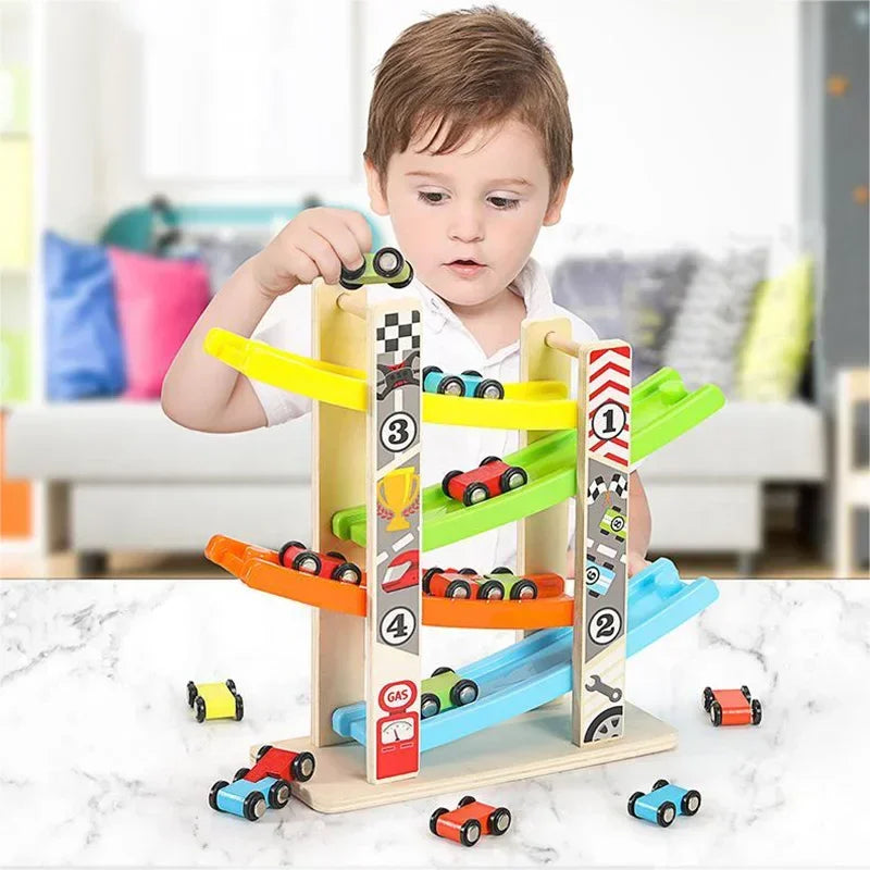 Ramp Racing Car Set - Thrill-Packed Fun with Montessori Learning