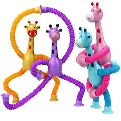 Suction Telescopic Giraffe Set 4 pcs – Fun, Stretchy, and Stress-Free!