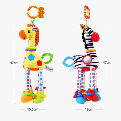 Multi-activity Giraffe & Zebra Rattles – A Gentle Delight for Little Hands!