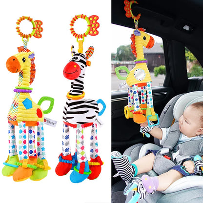 Multi-activity Giraffe & Zebra Rattles – A Gentle Delight for Little Hands!