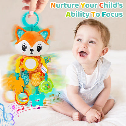 Multi-activity Elephant & Fox Rattles – A Gentle Delight for Little Hands!