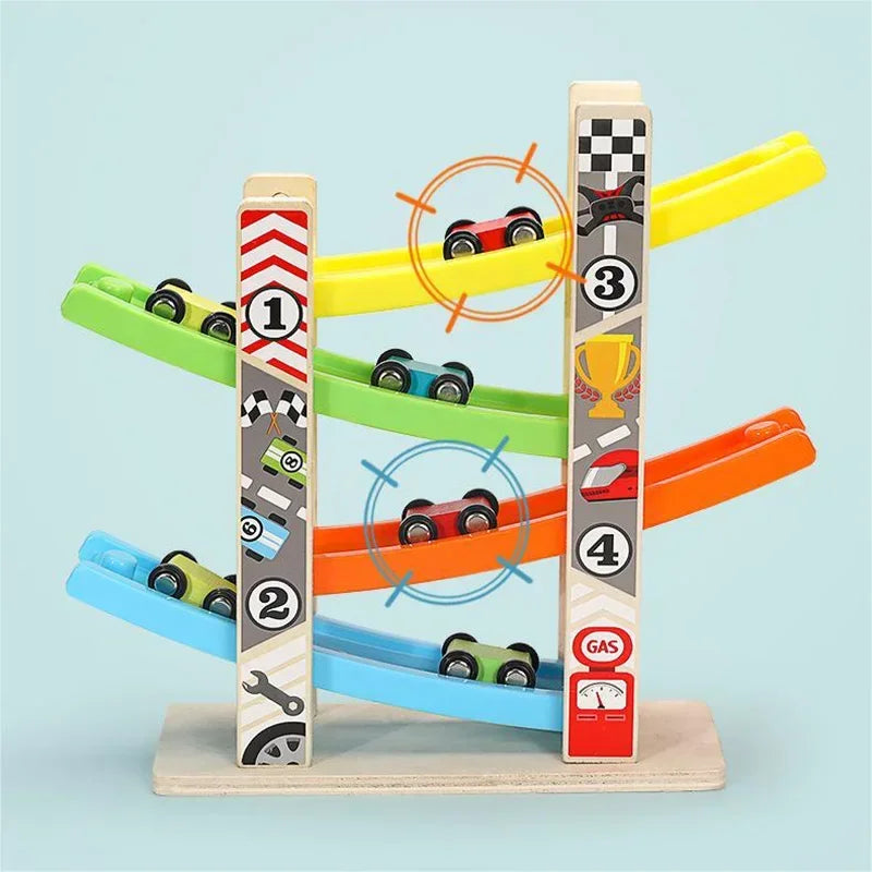 Ramp Racing Car Set - Thrill-Packed Fun with Montessori Learning