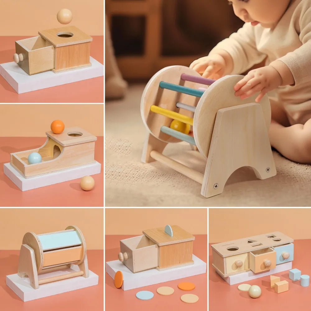 6-in-1 Montessori Wooden Toy Set – The Ultimate Early Learning Collection!