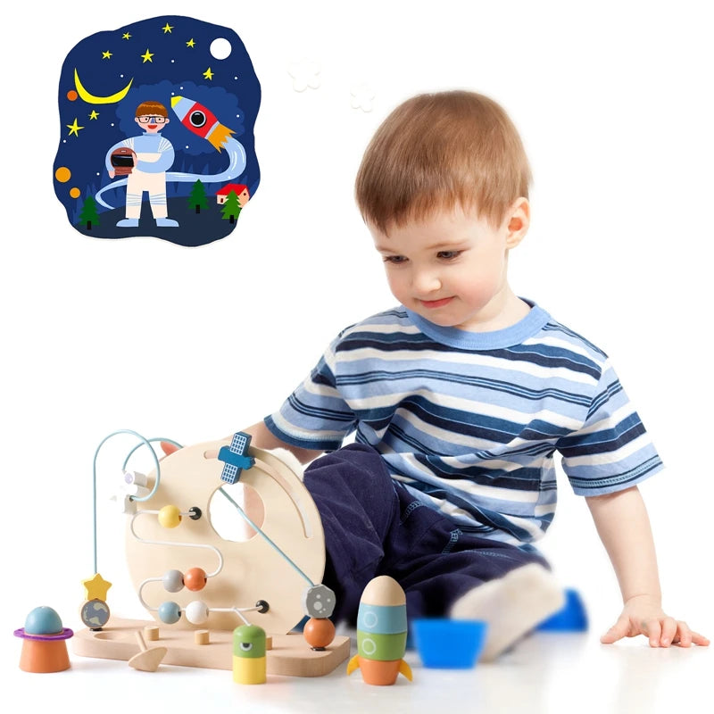 Space-Themed Bead Maze – Blast Off into Learning Fun!