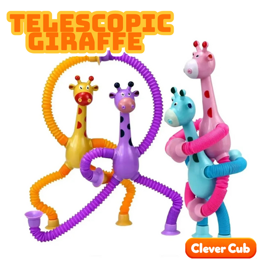 Suction Telescopic Giraffe Set 4 pcs – Fun, Stretchy, and Stress-Free!