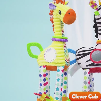 Multi-activity Giraffe & Zebra Rattles – A Gentle Delight for Little Hands!