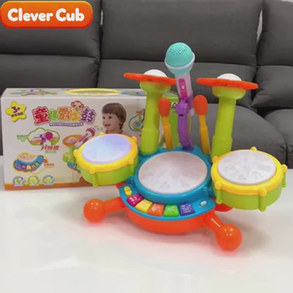 Drum Set with Microphone – A Musical Wonderland for Toddlers!